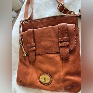 Woman’s leather Fossil bag